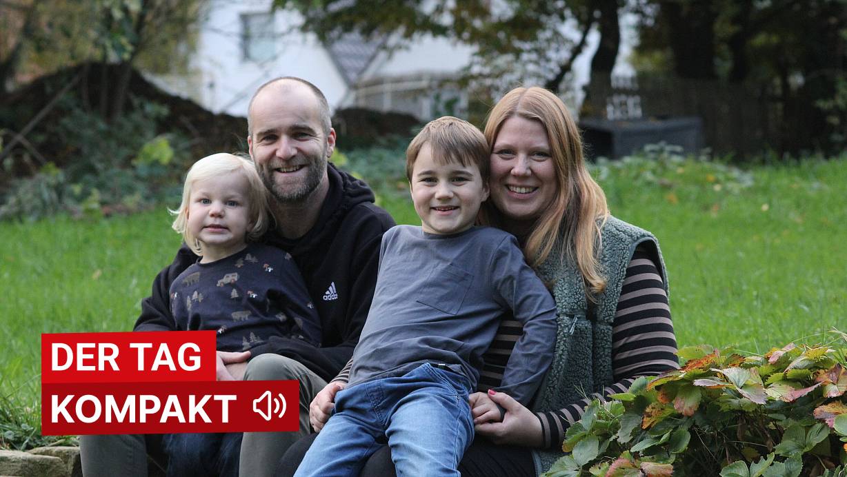 Dörthe Albert Menke genießt aktuell die Herbstferien mit ihrem Mann Patrick Menke und ihren Söhnen Matti (l.) und Moritz. | © Neue Westfälische