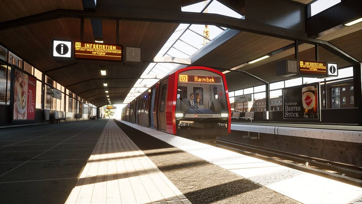 Will noch jemand einsteigen? Ansonsten fahren wir nämlich los mit unserer U-Bahn rund um Hamburg, wir haben einen Zeitplan einzuhalten! | © Aerosoft