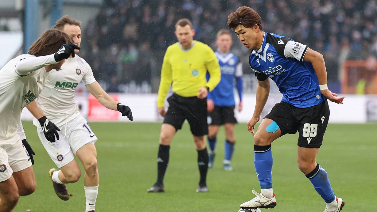 Arminia Bielefelds Kaito Mizuta war am Wochenende in Streitigkeiten verwickelt. | &copy; Oliver Krato