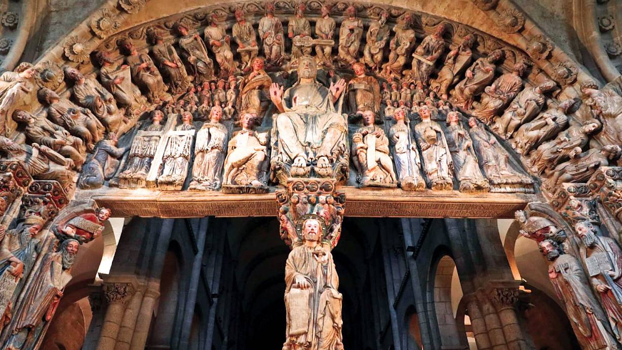 Die Pórtico de la Gloria: Das Haupttor der Kathedrale von Santiago de Compostela. | © TURISMO DE GALICIA