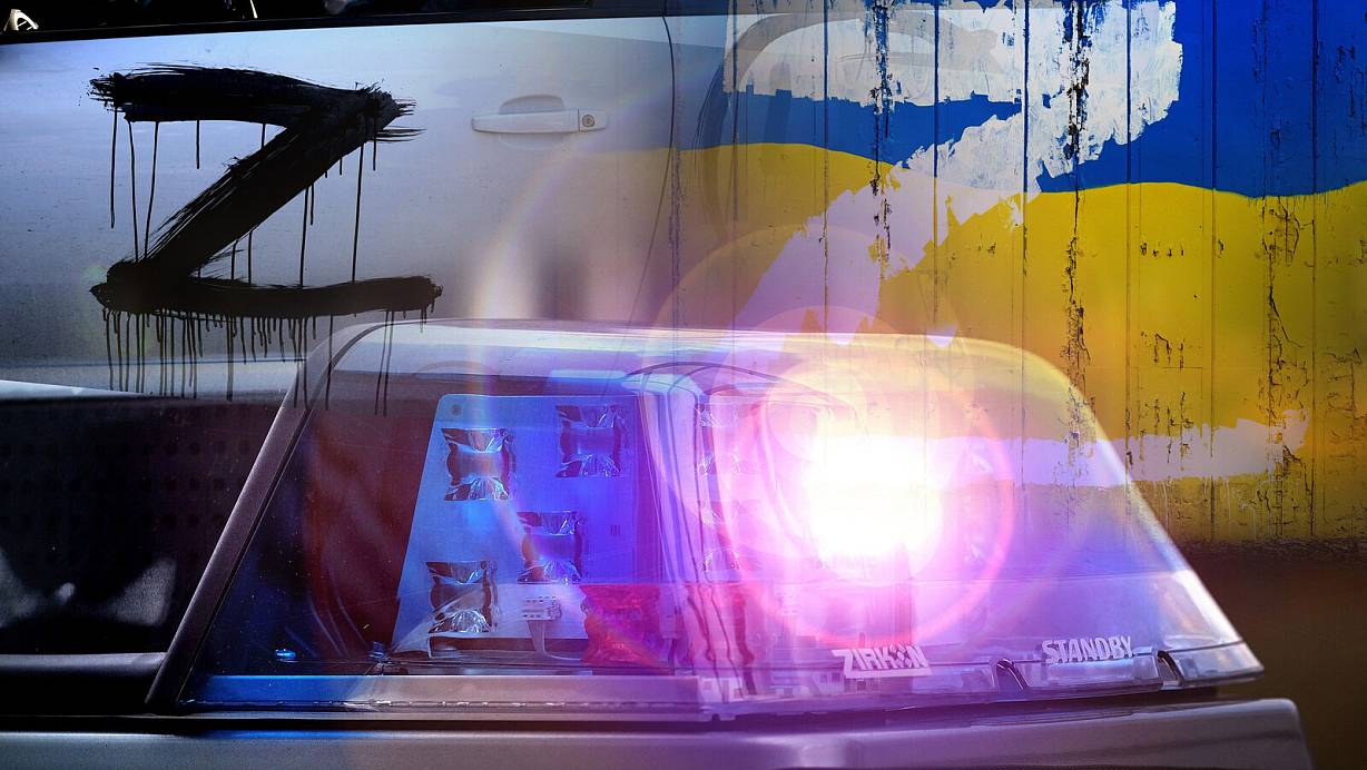 Das Zeigen des russischen „Z“-Kriegssymbols kann strafbar sein. | © Andreas Frücht