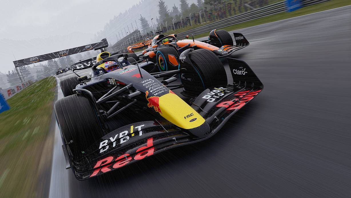 Vor allem im Regen liefern wir uns in "F1 24" heiße Rad-an-Rad-Duelle mit der Konkurrenz. | © EA Sports