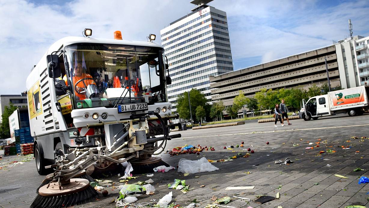 Für einen Bielefelder Markthändler wurde es jetzt brenzlig. | © Symbolfoto: Barbara Franke