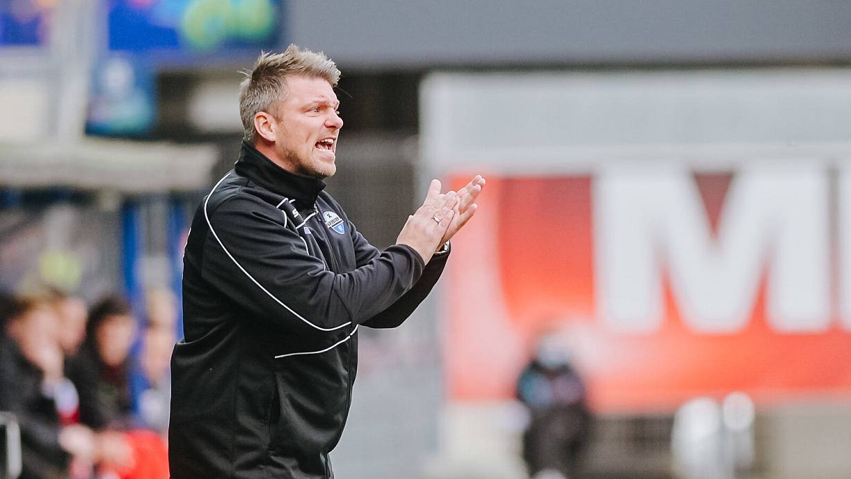 Trainer Lukas Kwasniok will den Fans des SC Paderborn im zweitletzten Heimspiel der Saison etwas bieten - am liebsten einen Sieg. | © Besim Mazhiqi