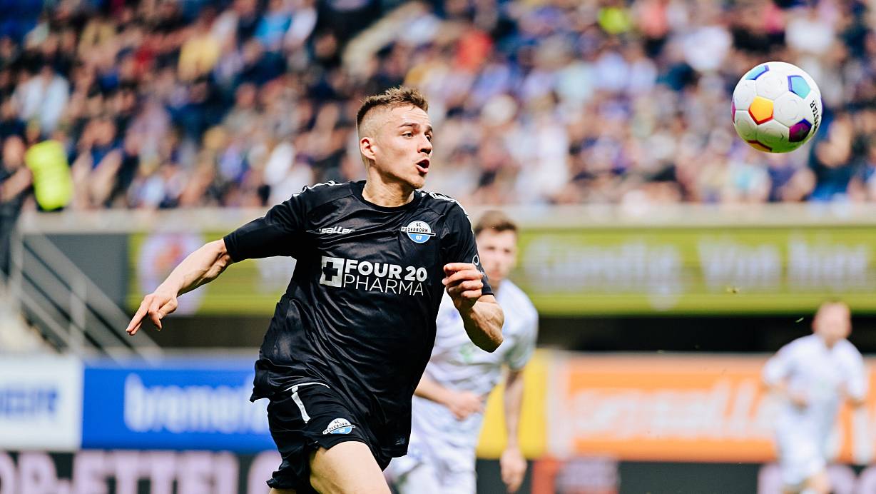 Mit neun Toren und acht Assists ist Filip Bilbija in dieser Saison Paderborns Topscorer. (Archivbild) | © Besim Mazhiqi