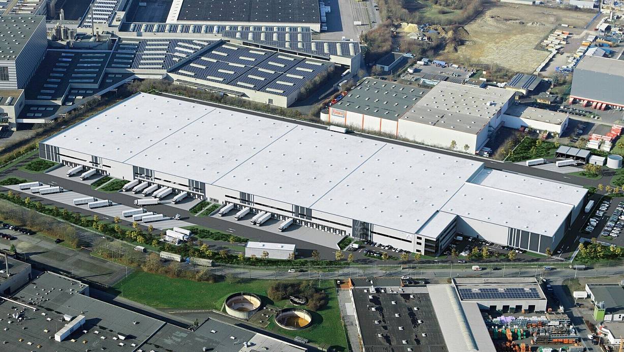 Das neue Aldi-Lager in Mönkeloh aus der Luft. | © Aldi