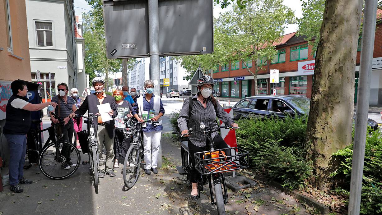 Mit der Fahrraddemonstration am Montag wollen die Organisatoren insbesondere auf die unsichere Lage für Radfahrer auf der Mindener Straße hinweisen. | © Frank-Michael Kiel-Steinkamp