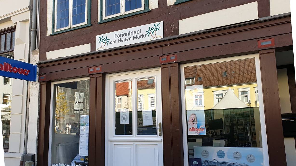 Das Reisebüro "Ferieninsel am Neuen Markt" schließt seinen Herforder Standort. | © Elena Ahler