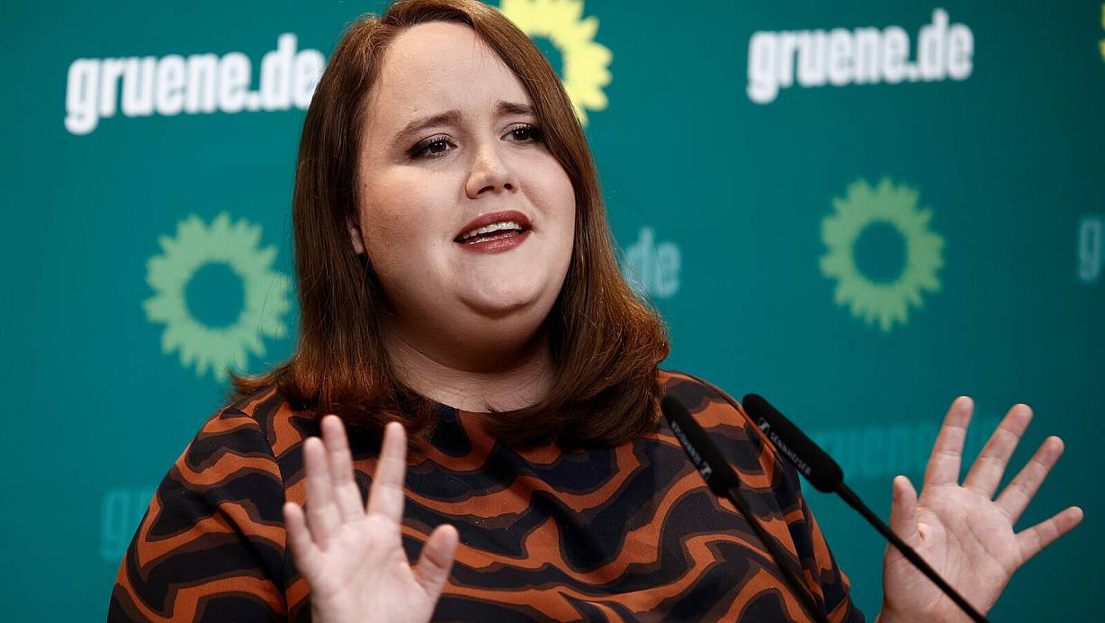 Ricarda Lang, Bundesvorsitzende von Bündnis 90/Die Grünen. | © Carsten Koall