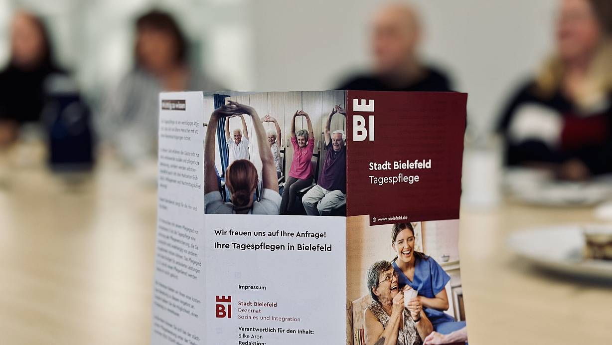 Der Flyer vom Arbeitskreis Tagespflege. | © Stefan Becker