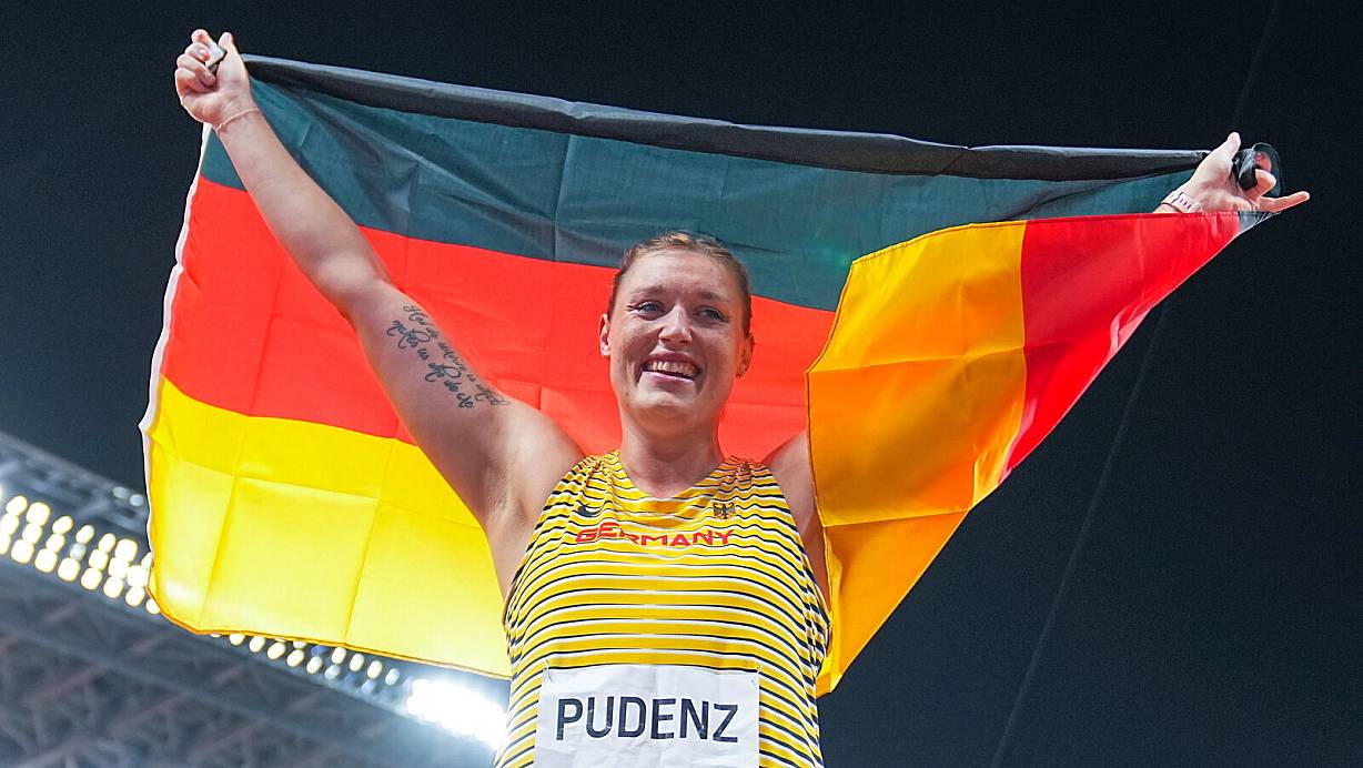 Olympia-Silber: 2021 hat sich Kristin Pudenz in Tokio über den zweiten Platz gefreut. | © Michael Kappeler