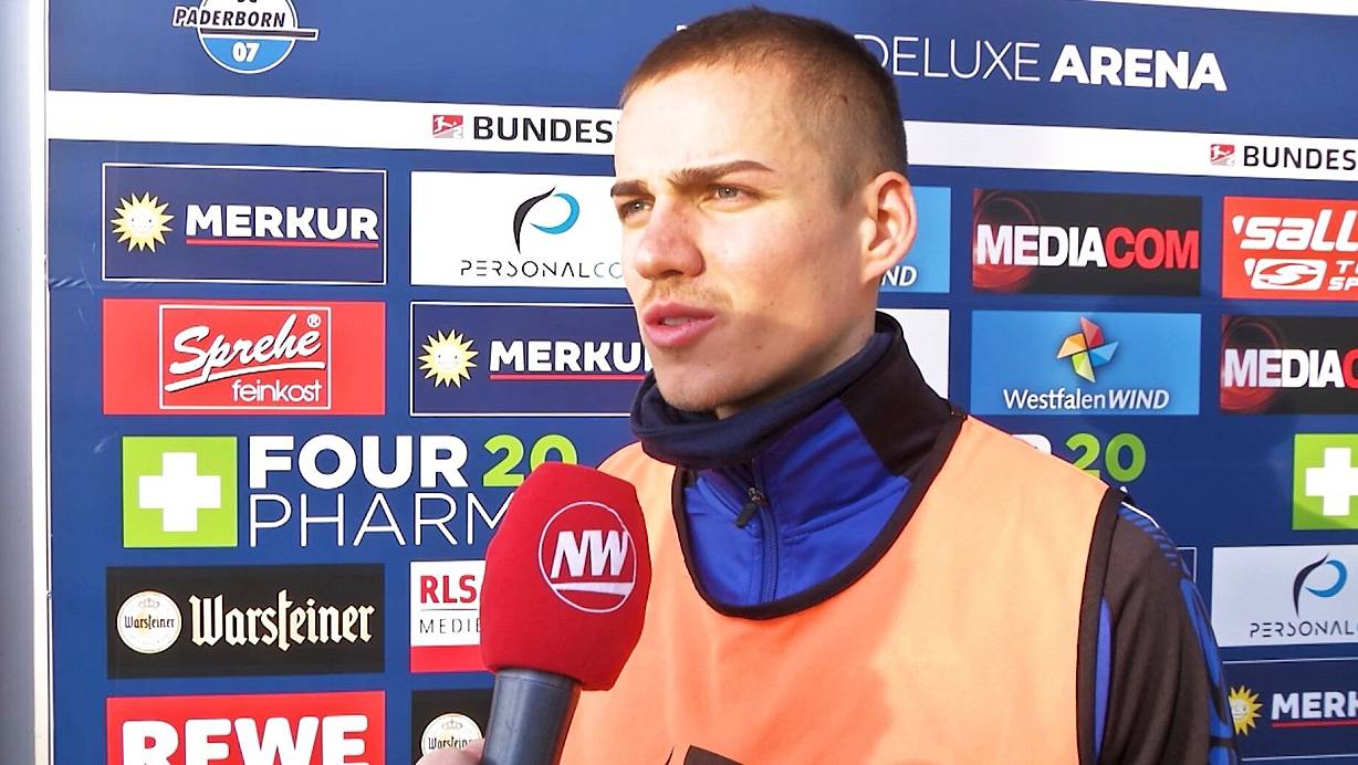 SCP-Stürmer Filip Bilbija spricht im Interview mit "nw.de" über die aktuelle Situation des SC Paderborn. | © Screenshot/NW