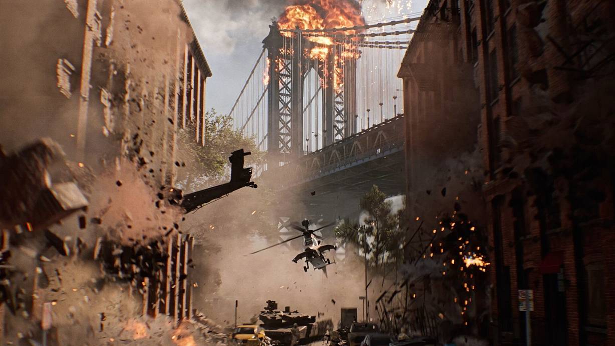 New York in Flammen: In «Battlefield 6» geht es zur Sache. | © Electronic Arts/dpa-tmn