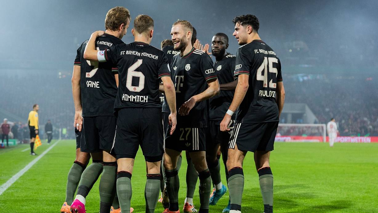 Bayern-Torjäger Harry Kane war auch im DFB-Pokal beim 1. FC Köln nicht zu stoppen. | © Rolf Vennenbernd/dpa