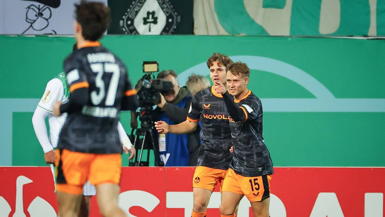 Die Gäste gingen früh in Führung. | © Daniel Karmann/dpa