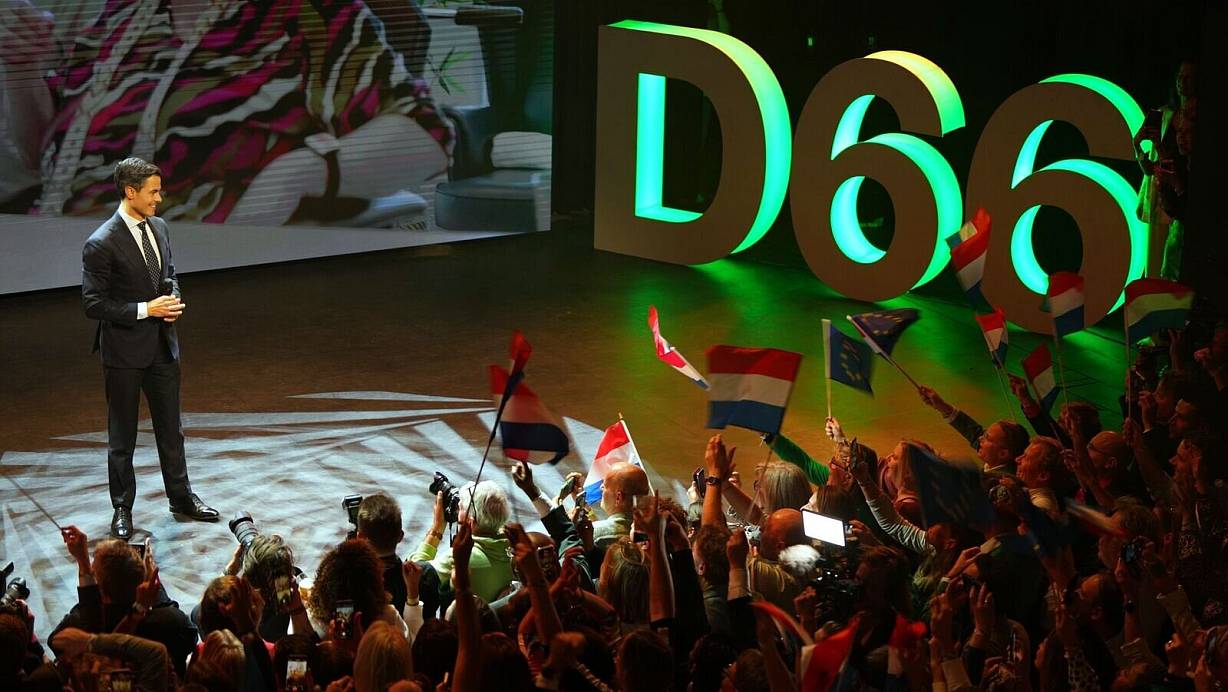 Rob Jetten könnte der nächste Regierungschef werden. | © Peter Dejong/AP/dpa