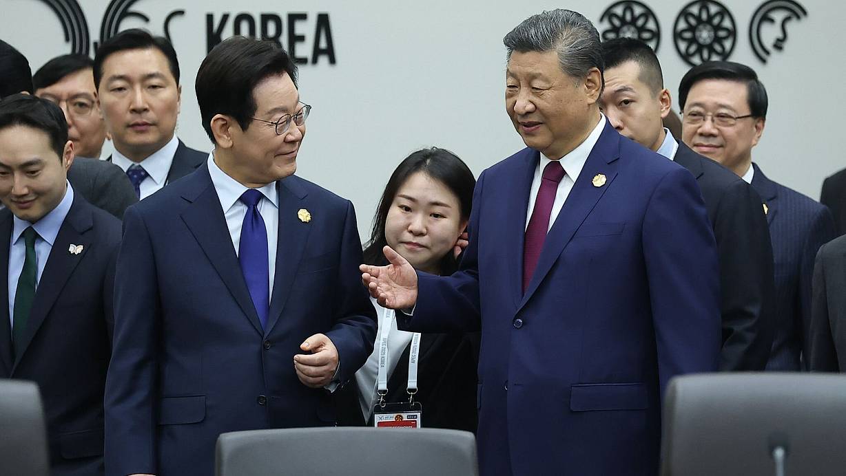 Chinas Präsident Xi forderte von den Apec-Partnern von mehr Zusammenarbeit. | © Uncredited/Yonhap/AP/dpa