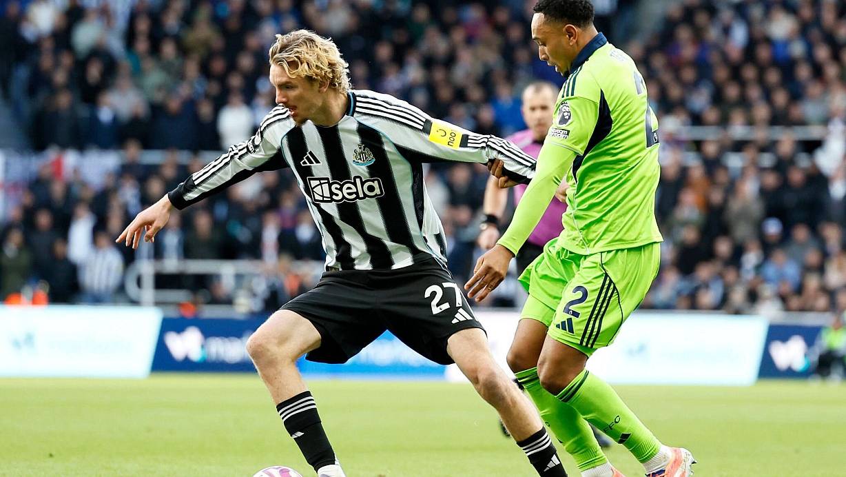 Nick Woltemade holte mit Newcastle United den nächsten Sieg. | © Richard Sellers/PA/AP/dpa