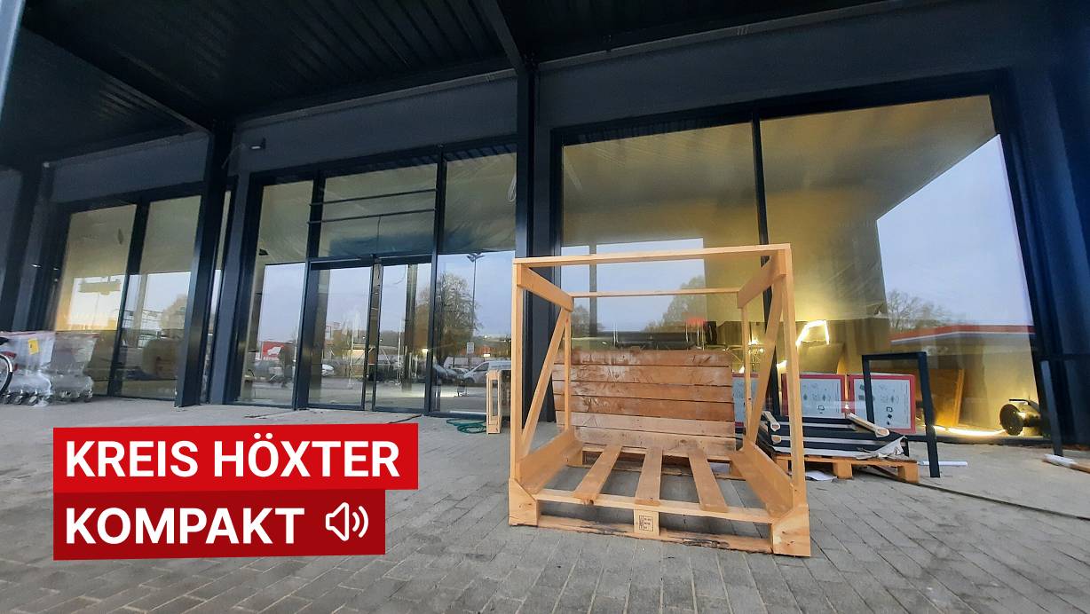 Noch braucht es ein bisschen Fantasie - aber an dieser Stelle in Brakel entsteht gerade der neue DM-Markt. | © Neue Westfälische