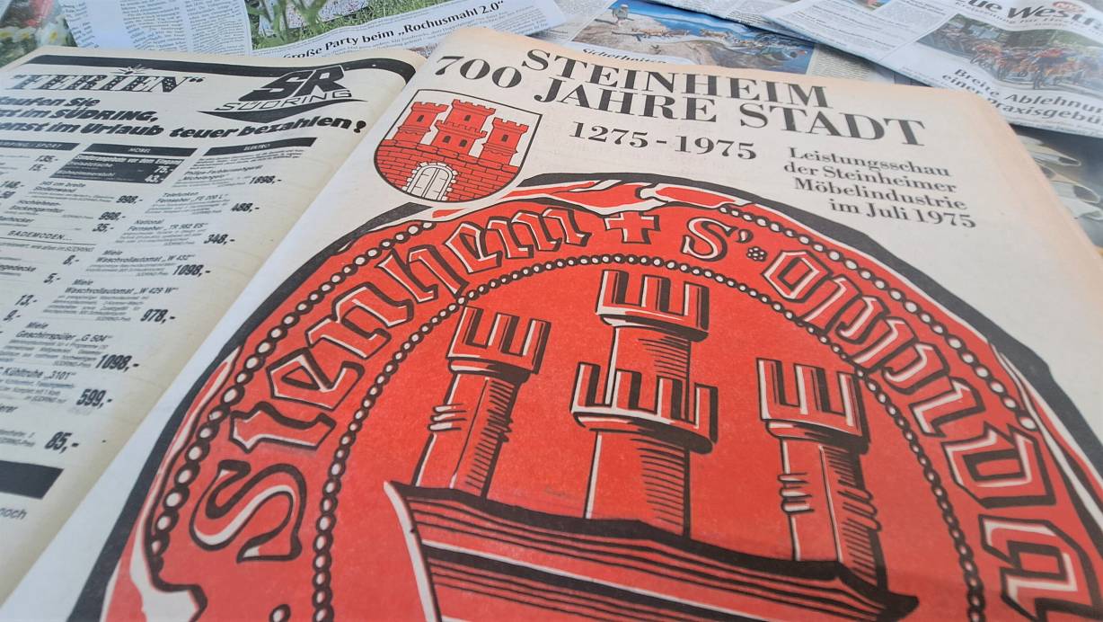 700 Jahre Stadtrechte - dazu gab es in der Neuen Westfälischen im Juli 1975 eine üppige Sonderbeilage. | © Madita Schellenberg