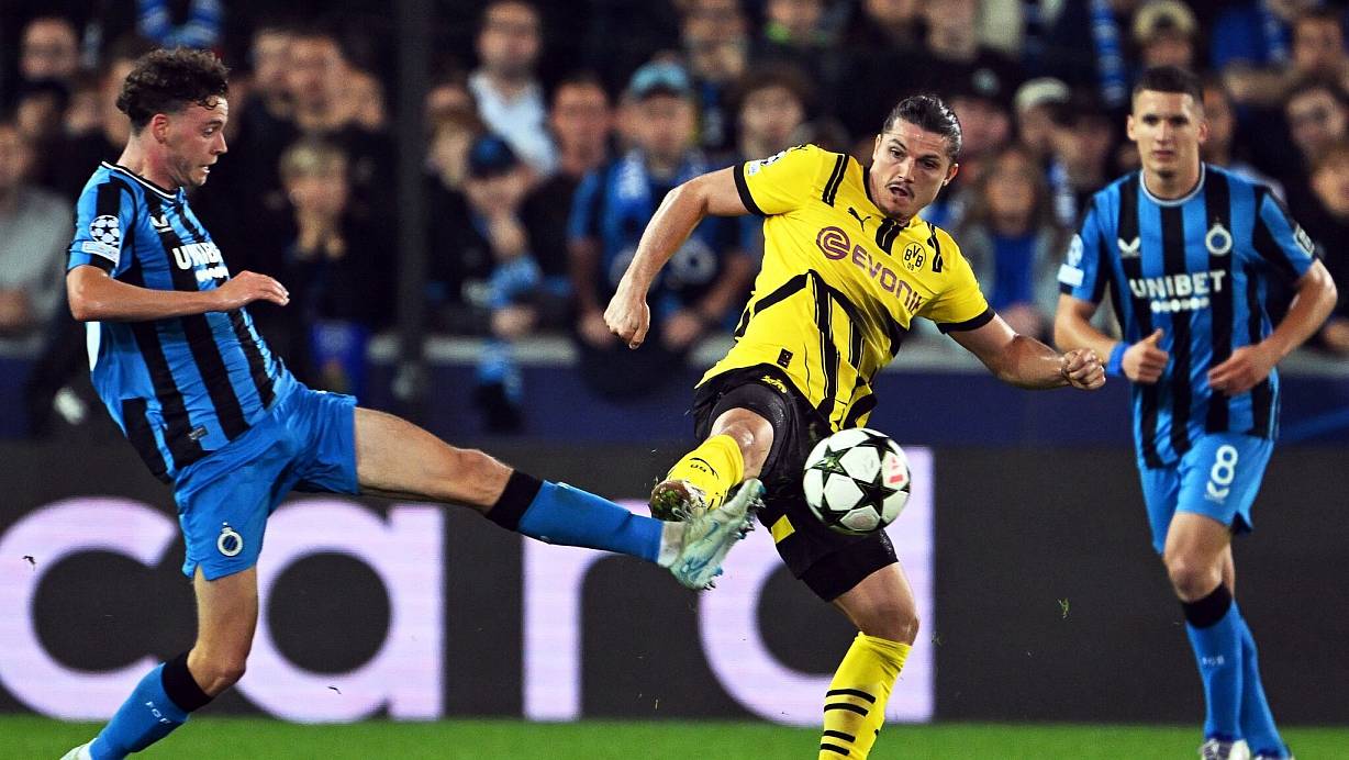 Marcel Sabitzer ist unzufrieden mit seiner Position bei Borussia Dortmund | &copy; Federico Gambarini/dpa