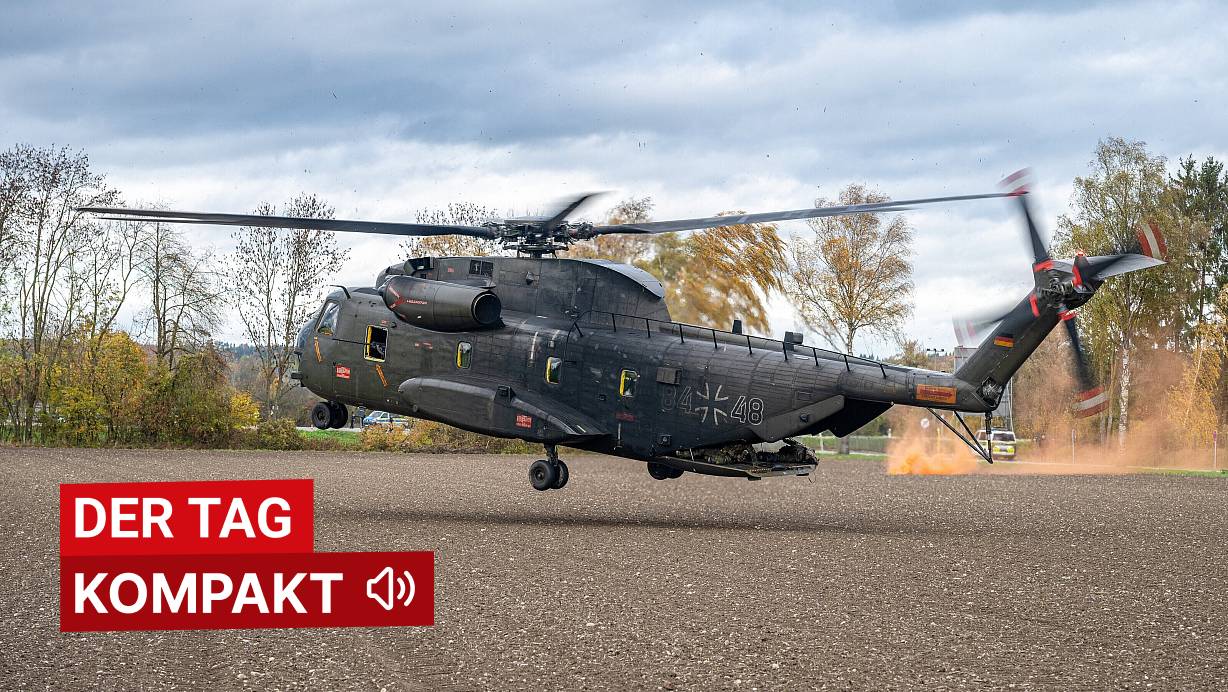 Ein CH-53-Hubschrauber der Bundeswehr bei der Landung (Symbolbild). | © Neue Westfälische