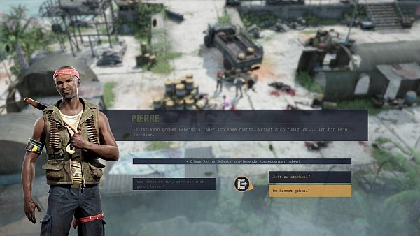 Im Laufe des Spiels müssen wir mehrere Entscheidungen treffen, die Auswirkungen auf den weiteren Verlauf haben. - © THQ Nordic