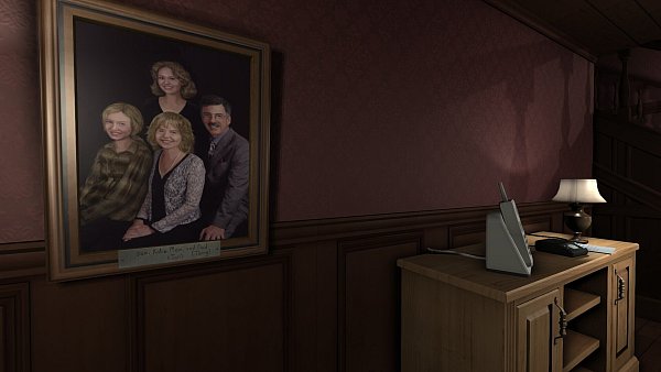 Ein Familienporträt im leeren Haus der Greenbriars – der Beginn einer emotionalen Reise in „Gone Home“. - © The Fullbright Company