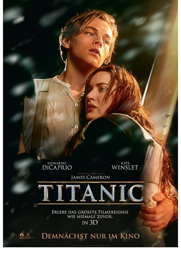 Orginalfilmplakat - Leonardo DiCaprio und Kate Winslet hatten mit dem Film im Jahr 1998 ihren Durchbruch. - © Verlieh