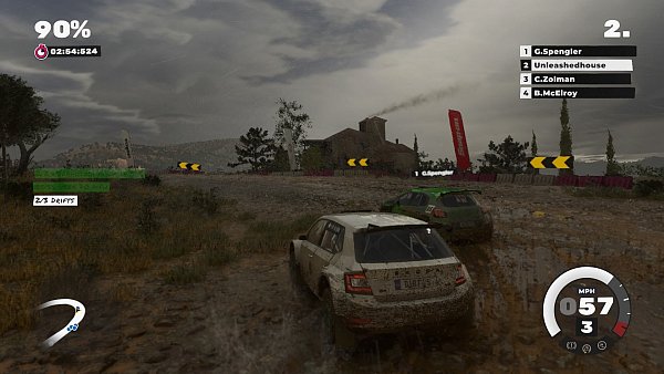 Die Rennen haben es aufgrund der verschiedenen Bodenbedingungen in sich und bleiben spannend bis zum Schluss. Dabei bleibt leider auch unser Lack nicht sauber. - © Codemasters