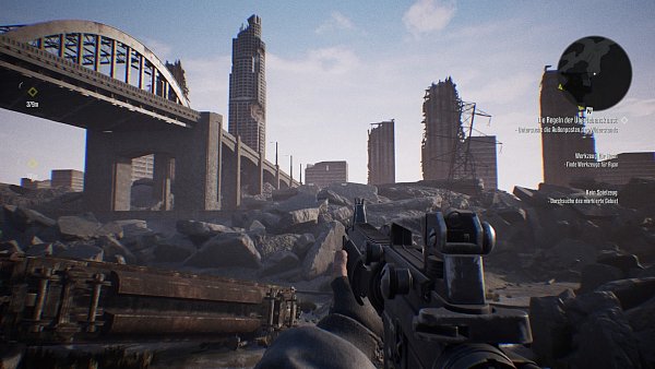 Und so sieht's tagsüber und ohne direkte Bedrohung aus in der Terminator-Zukunft.