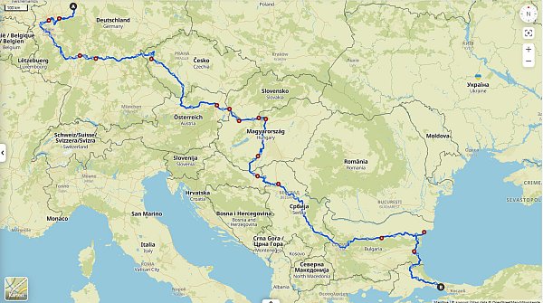 Der Überblick über die einzelnen Etappen des mutigen Fahrradfahrers aus dem Kreis Gütersloh. - © Privat