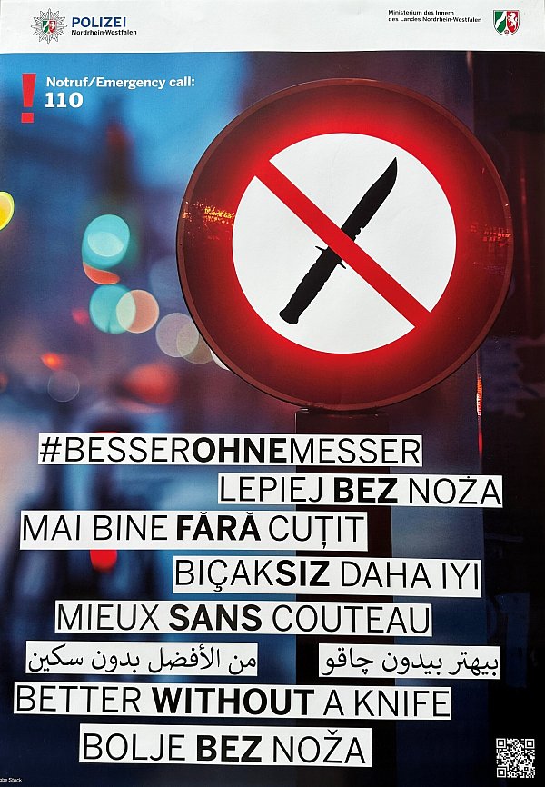 So sieht das Plakat in Gänze aus. - © Polizei