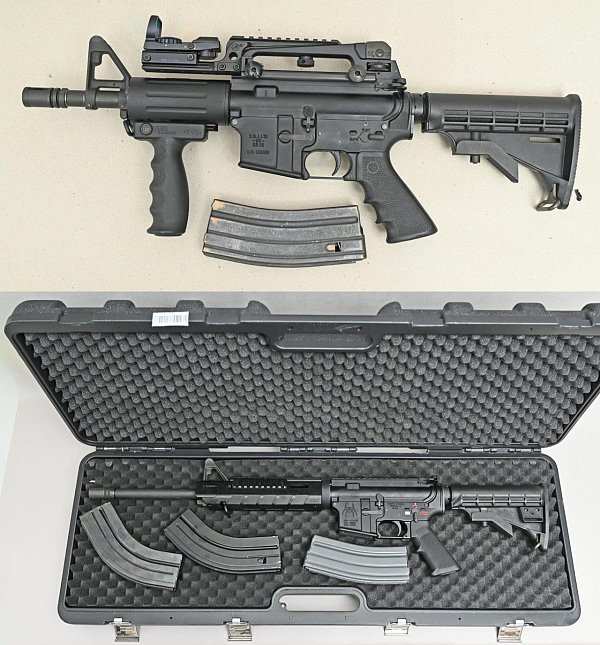 Zwei Tatverdächtige besaßen scharfe automatische Waffen. - © Polizei Paderborn