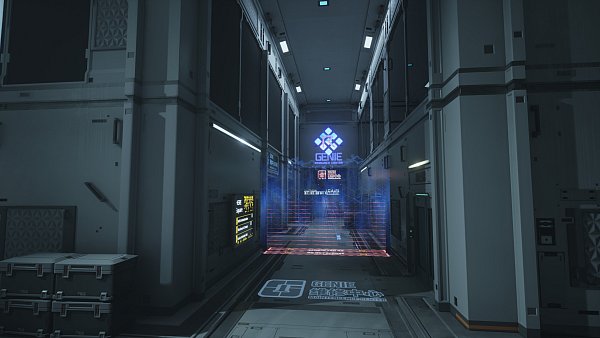 Hier geht's nicht weiter, eine Lichtschranke macht das Fortkommen unmöglich. Können wir die Barriere hacken? Einen Umweg gehen, aber dann mit neuen Gegnern zu tun bekommen? Welcher Weg ist der beste? - © Spikewave Games