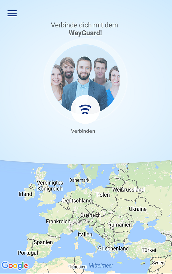 Das Team WayGuard kann angerufen werden, damit es einen sicher nach Hause begleitet. - © Screenshot