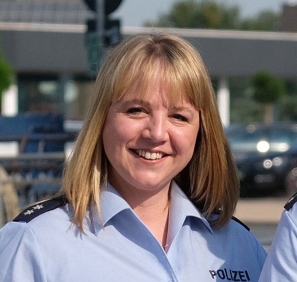 Polizeisprecherin Katharina Felsch äußert sich zum Thema Waffenbesitz im Kreis Gütersloh. - © Andreas Frücht