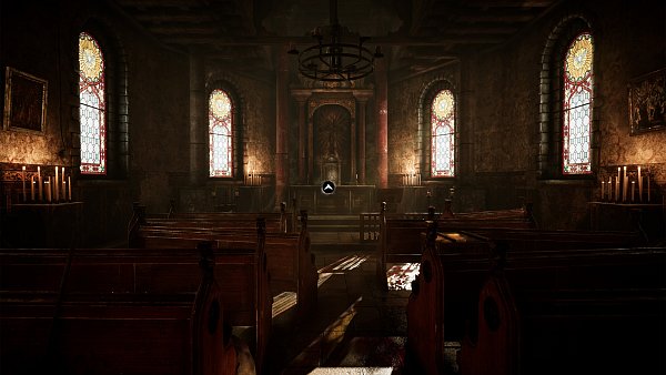 Es ist dunkel in dieser Kirche, aber sie birgt mehr Geheimnisse als noch in der "Amerzone"-Version von 1999. - © Microids