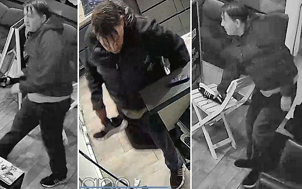 Der Tatverdächtige wurde in dem Geschäft mehrfach gefilmt. - © Polizei