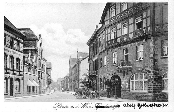 Das Wort Grubestraße ist durchgestrichen und durch Adolf-Hitler-Straße ersetzt worden. - © FOTO: STADTARCHIV