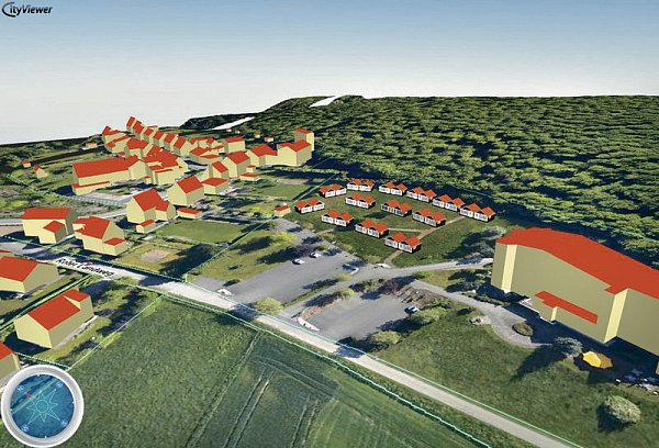 In so genannten Doppel-Chalets, auf Rädern anzuliefernde Ferienhäuser, sollen für das Schlosshotel Sophia in Bleiwäsche weitere Gäste aus den Niederlanden untergebracht werden. - © REPRO: NW