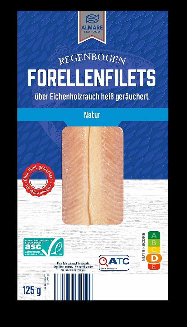 Die Firma Laschinger Seafood GmbH ruft heißgeräucherte Regenbogen-Forellenfilets verschiedener Arten zurück. - © Laschinger Seafood GmbH