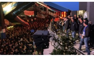 DSC Arminia Bielefeld: Almauftrieb beim Weihnachtsmarkt an der Bielefelder Schüco-Arena