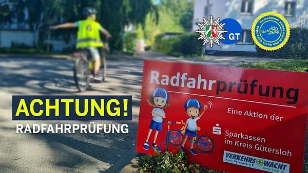 Radfahrprüfung Aktion Radschlag - © Gütersloh