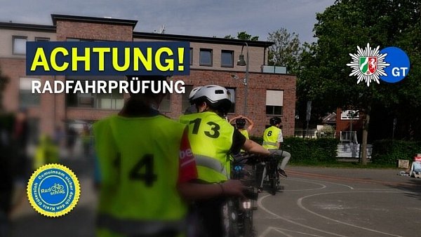 Radfahrprüfung Aktion Radschlag - © Gütersloh