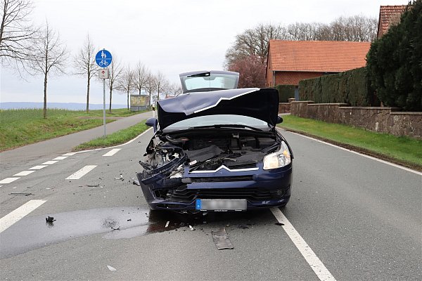 Unfall in Löhne. - © Polizei Herford