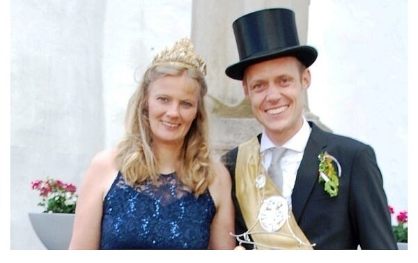 Sylvia und Sebastian Balke sind das neue Altschützenkönigspaar in Fürstenau. - © Privat
