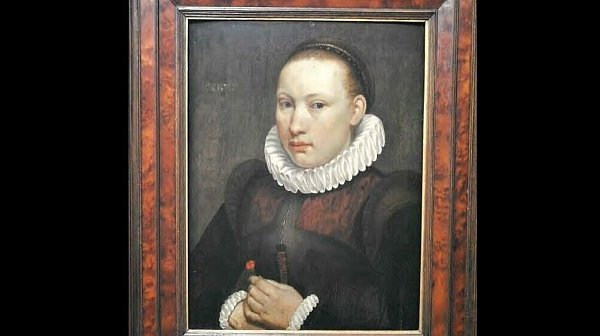 Das Gemälde - das "Porträt einer jungen Frau" - von Maler Pieter Aertsen bleibt trotz der Aufklärung des Diebstahls verschwunden. - © Polizei