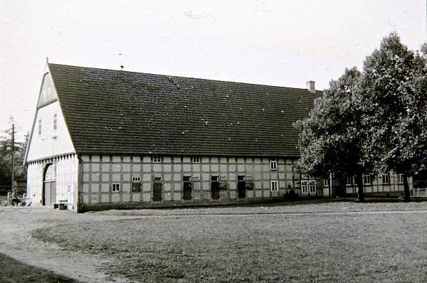 Lückings Hof - eine Fotografie von vor 1880, da rechts das Schweinehaus noch nicht gebaut worden ist. - © NW Archiv