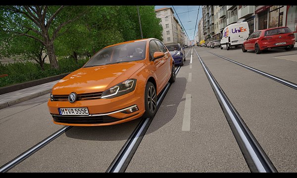 In "CityDriver" hat man die Wahl zwischen verschiedenen Fahrzeugen. - © Screenshot